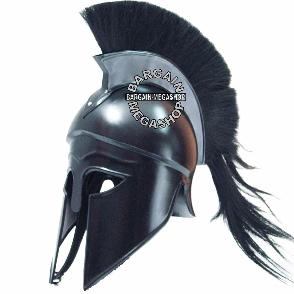 Nautical Replica Hub Spartan-Vaso Greco-Romano Medievale Larp Sca Ruolo Play Armor & con Piuma, Rosso