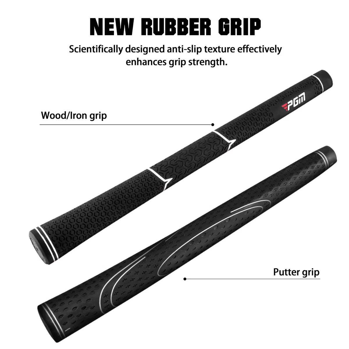 PGM Set completo di mazze da golf da uomo, 12 pezzi, 3 legno (#1,3,5), 1 ibrido (#4H), 6 ferri (#5, 6, 7, 8, 9, PW), 1 cuneo di sabbia (52°), 1 putter - sacca da golf - testa del club in titanio,