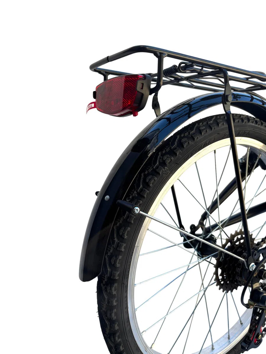 MADICKS Bicicletta Pieghevole 20" Folding Nera · City Bike Unisex con Cambio 6 Velocità · Telaio Robusto · Design Made in Italy · Comoda e Pratica per Uso Urbano