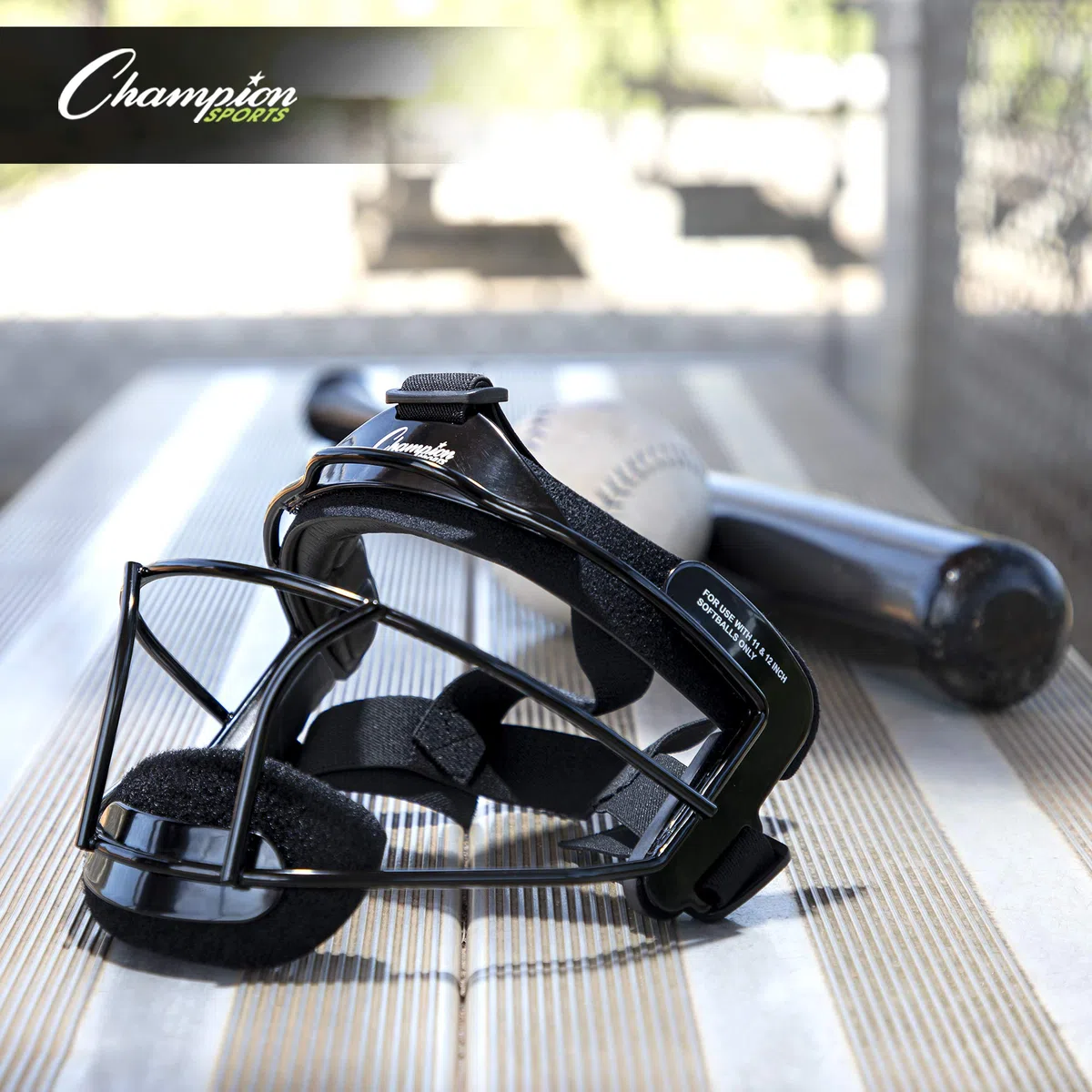 Champion Sports - Maschera Softball Resistente per la Testa, Accessori Sportivi di Alta qualità, per Interni ed Esterni, magnesio o Acciaio in Diversi Colori e Dimensioni
