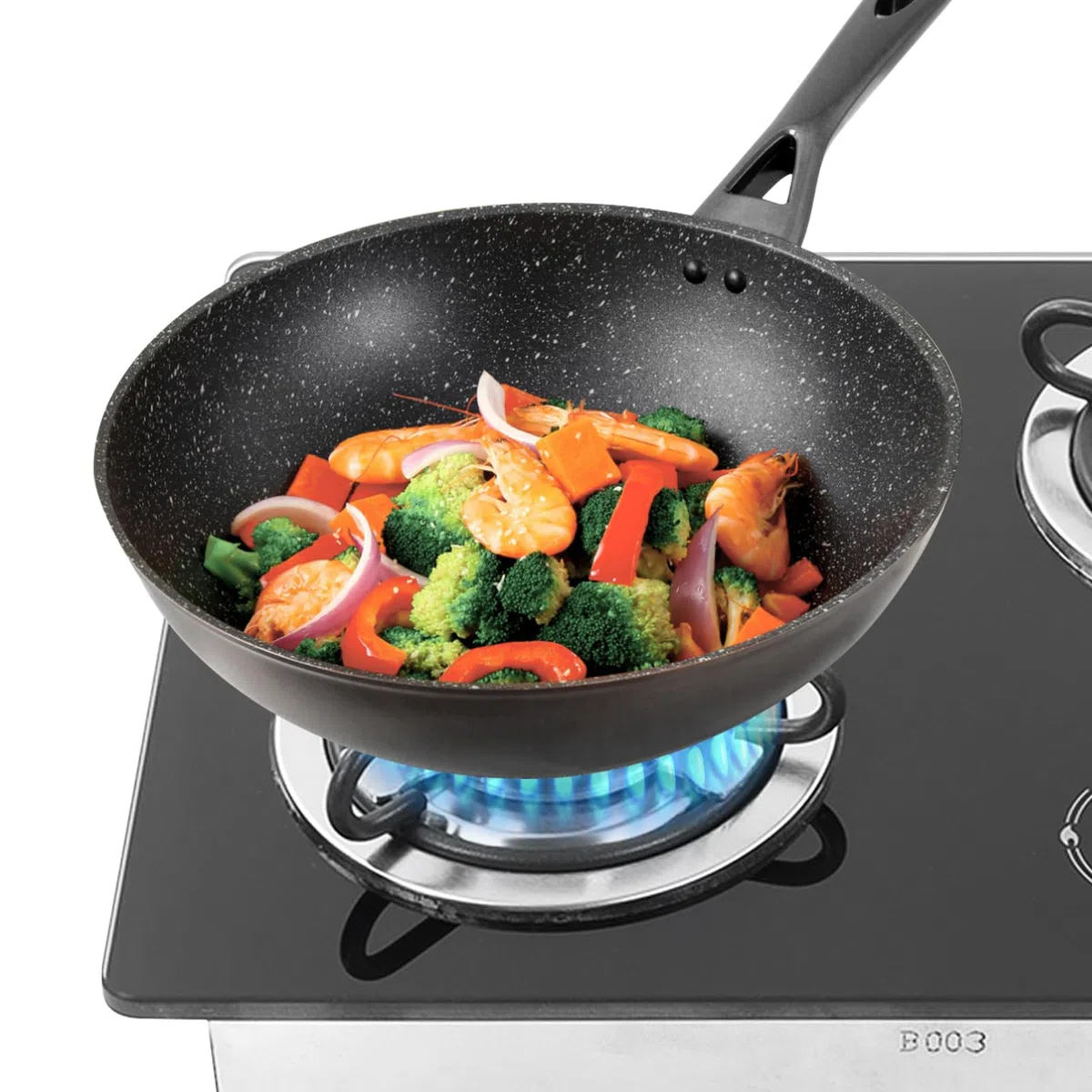 Fornello a Gas Per Camper 2 Fuochi Piano Cottura a Gas Utensili da Cucina Per Esterni Pannello in Vetro Temperato con Potenza 1,8 KW Per Barca Caravan Camper