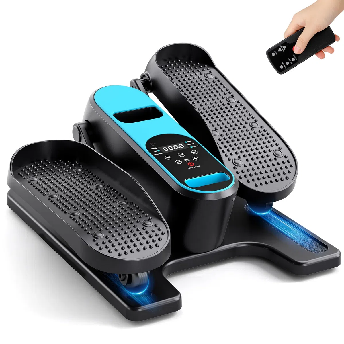 Dripex Ellittica Elettrica da Casa, Pedaliera Riabilitazione Silenziosa con 12 Livelli di Velocità e 6 Programmi Automatici, Pedaliera per Anziani e Adulti, Fitness in Casa