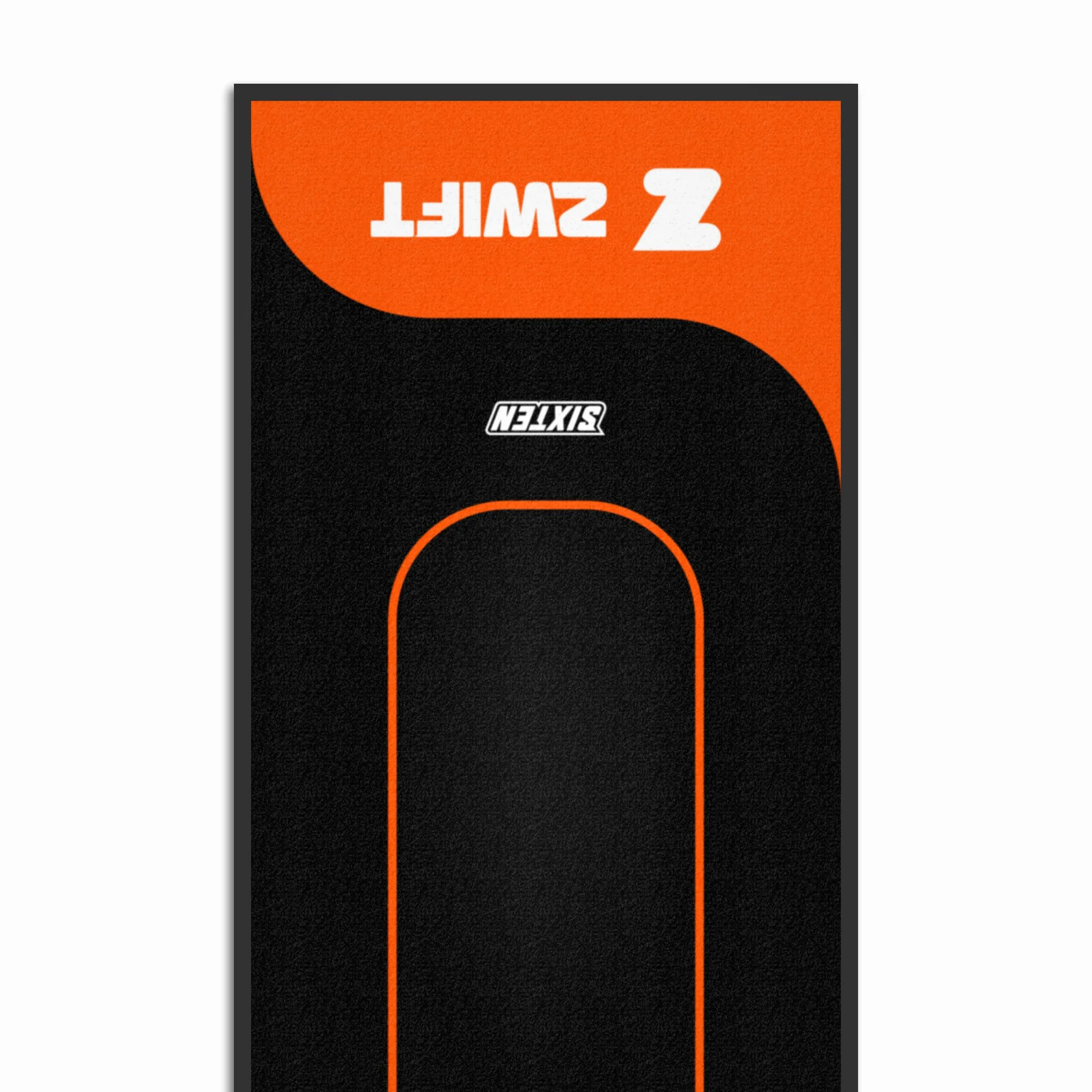 SIXTEN 65 x 180 Zwift - Tappetino per cyclette a casa, resistente alle vibrazioni e al rumore, protezione del pavimento per ciclismo indoor, durevole ed ecologico