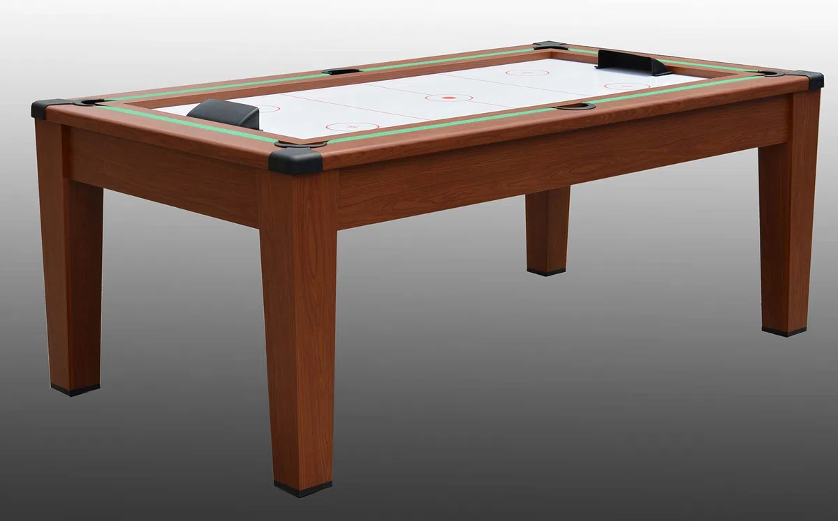 Biliardo trasformabile in Tavolo - Poker - Air Hockey - Ping Pong - DAYTONA 5 in 1 - Colore Legno o Bianco