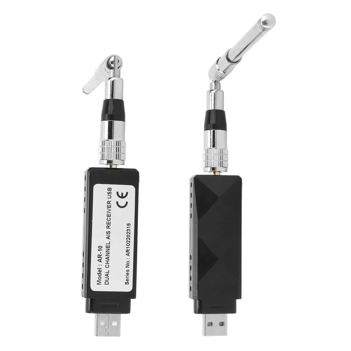 Ricevitore AIS Portatile a Doppio Canale Uscita USB con Antenna Telescopica Ricevitore AIS Marino Compatto per Imbarcazioni Marine
