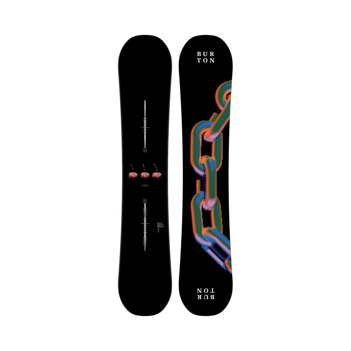 Burton - Tavola da snowboard Cultivator Flat Top Chain Link Uomo - Uomo - Dimensione 155 - Nero