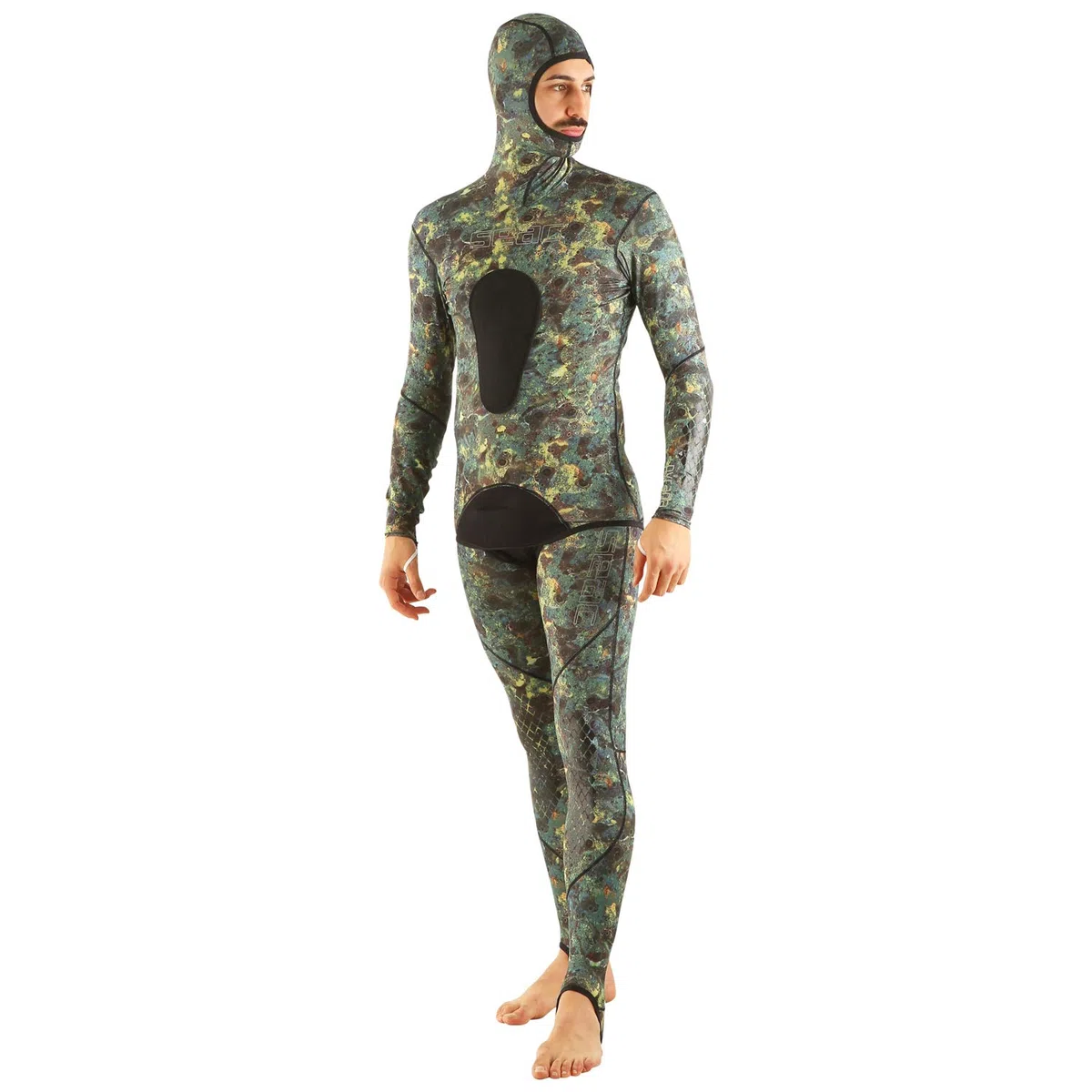 Seac Piraña, Copri Muta Mimetico in Lycra, Due Pezzi Camo