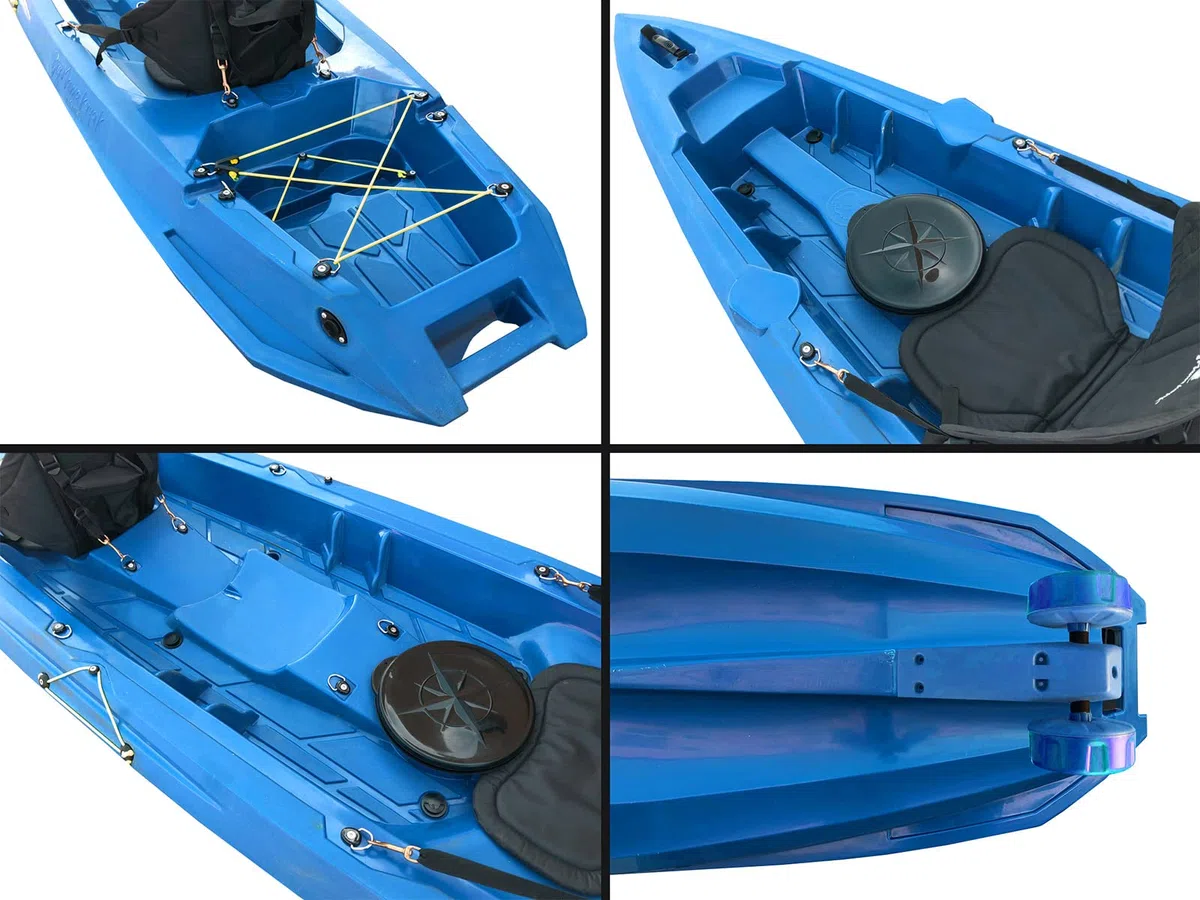 Kayak Biposto Mojito Big Mama - 2 + 1 posti, lunghezza 380 cm, ruote integrate