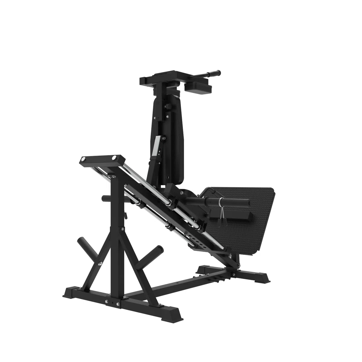 Bad Company Pressa per gambe & Hackenschmidt Macchina con blocco di sollevamento polpacci I Stazione di potenza per Homegym compatibile con dischi da 30 mm e/o 50 mm I BCA-149/B