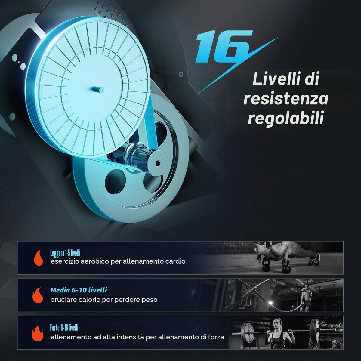 Dripex Macchina da Remo Magnetica, Vogatore da Casa Silenzioso con 16 Livelli di Resistenza, Binario in Alluminio, Schermo LCD, Allenamento Cardio Completo e Fitness Domestico