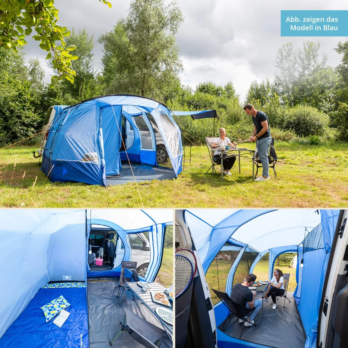 Skandika Aarhus Travel 2 / Aarhus Air Protect Tenda da campeggio per bus | con/senza Air Protect, 2 persone, autoportante, 2 m altezza, zanzariera
