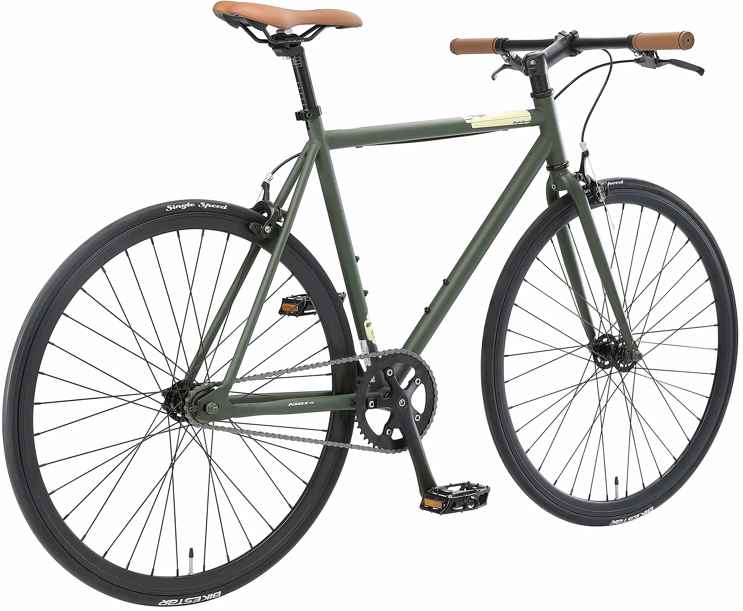 BIKESTAR Bici da Città Citybike Single Speed Fixie 28" | CTB Bici da Strada Telaio 53 cm Retro Vintage