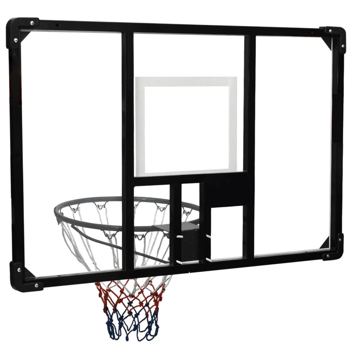 ARKEM Canestro Basket Esterno Portatile,Pallacanestro da Camera Interno con Tabellone,Tabellone Pallacanestro Trasparente 106x69x3 cm Policarbonato