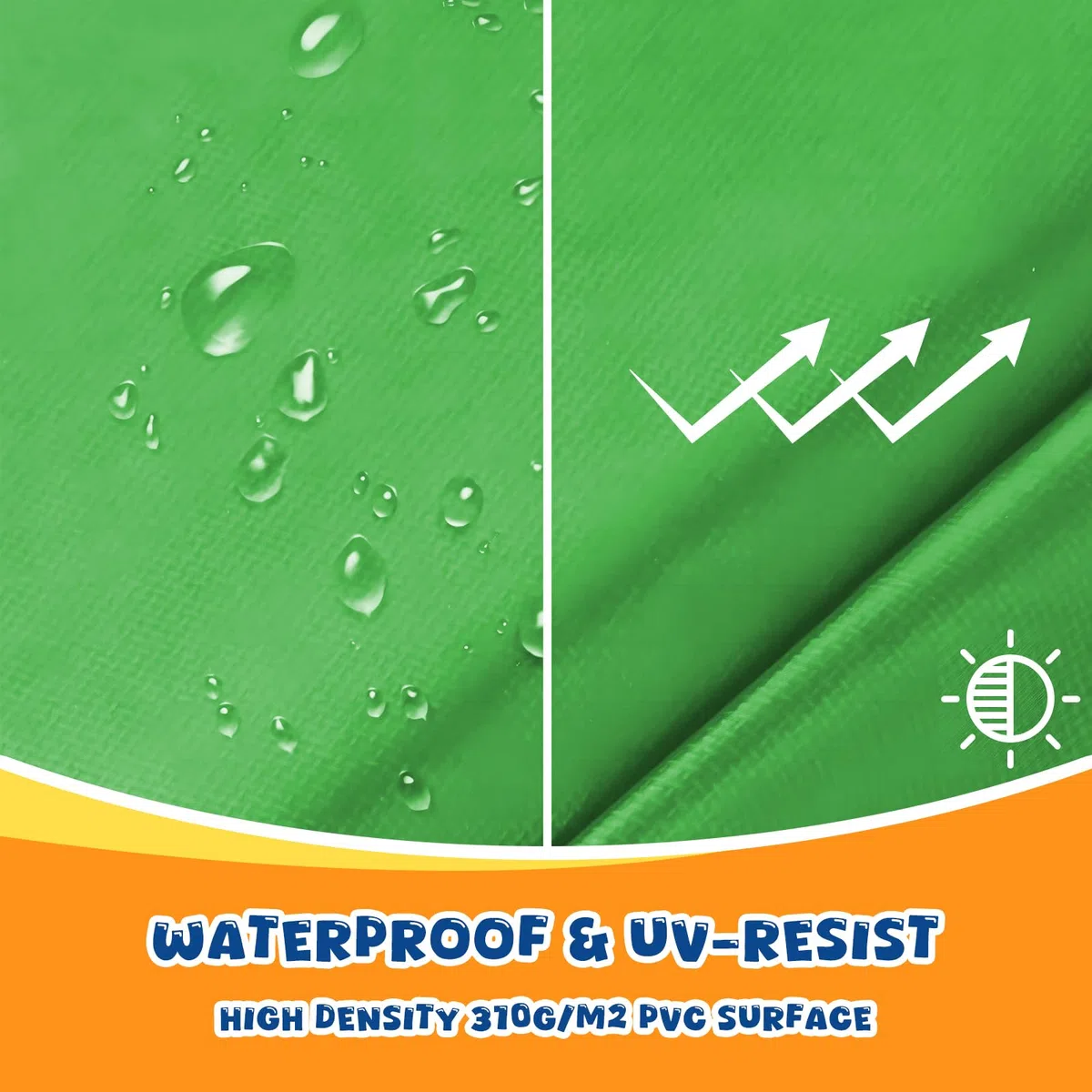 Cuscino di Protezione del Trampolino Ø 244 305 366 396 397 400 426 427 cm, Copertura del Bordo del Trampolino Elastico, Cuscino di Sicurezza di Sostituzione, 100% Resistente ai Raggi UV, Antistrappo
