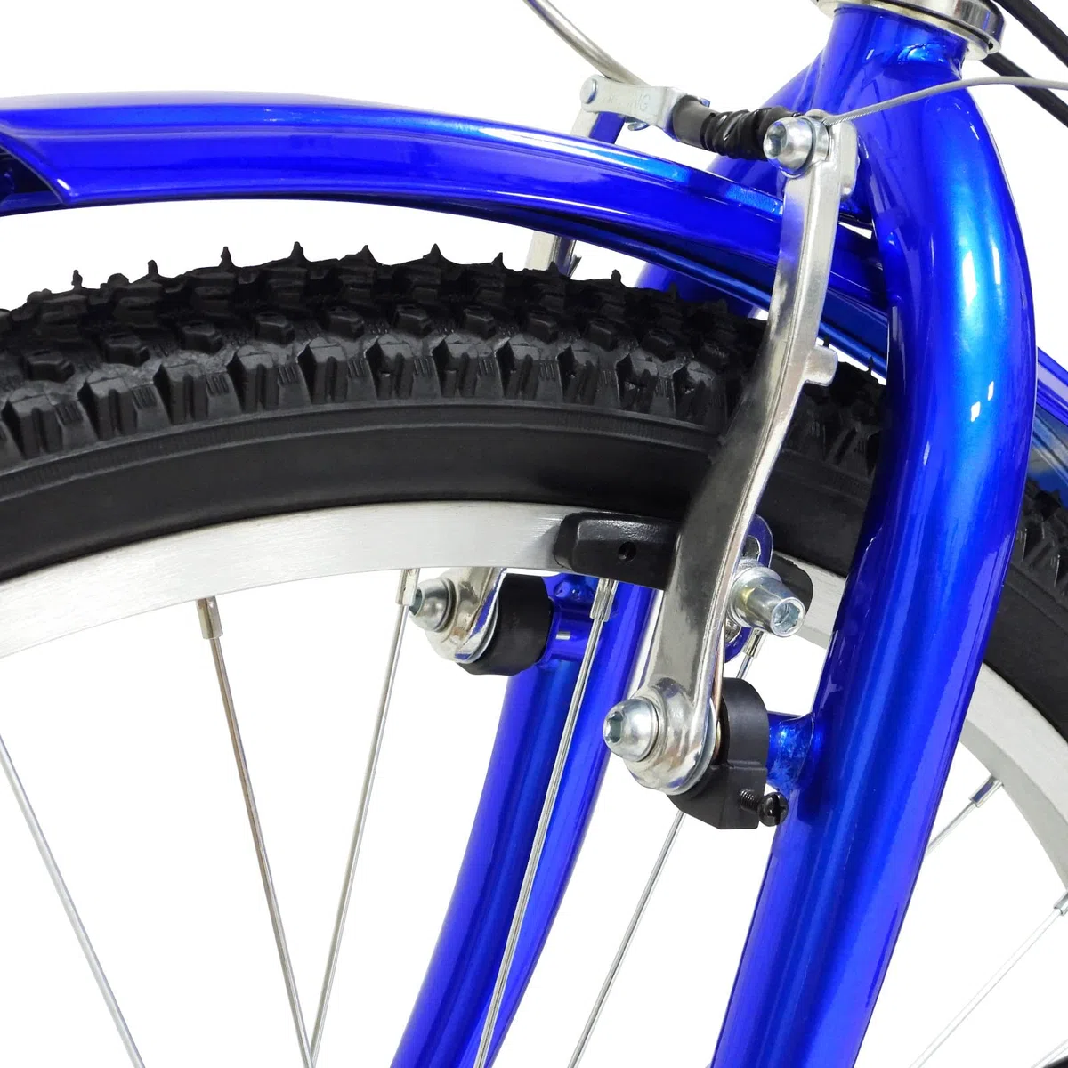 Triciclo pieghevole da 24 pollici per adulti, bicicletta per anziani, triciclo pieghevole con cestino portaoggetti, 7 marce, ideale per lo shopping, capacità di peso 120 kg, blu