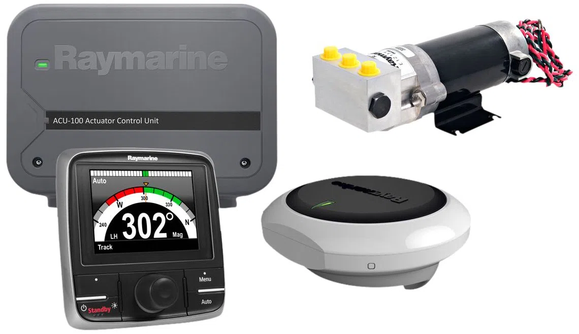 Raymarine Sistema idraulico EV-100 Evolution T70154 con dispositivo operativo