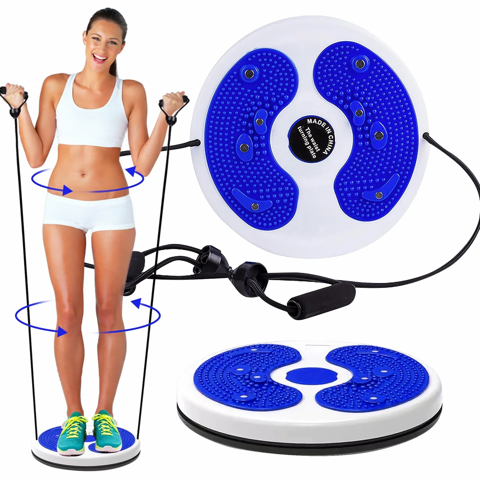 Nizirioo Twist Board Twist Waist, Piastra Per Torsione Della Vita, Twist Waist Disc Board Con Coulisse, Per Fitness E Movimento Dell'Anca E Della Vita Twist Waist Per Il Fitness E L'Allenamento