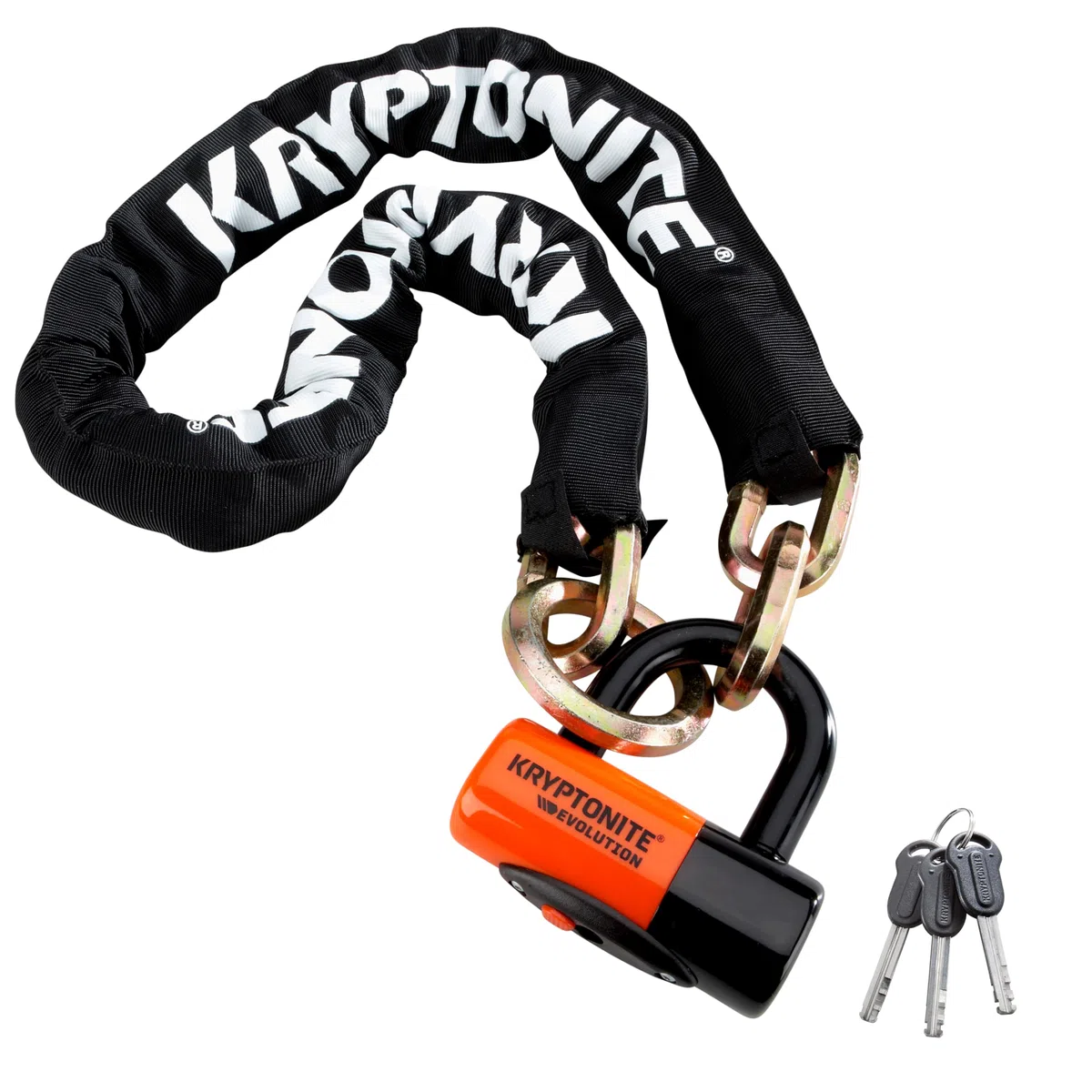 Kryptonite New York Cinch Ring Chain 1213 (12mm x 130cm) con Blocco Disco EVS4 14mm