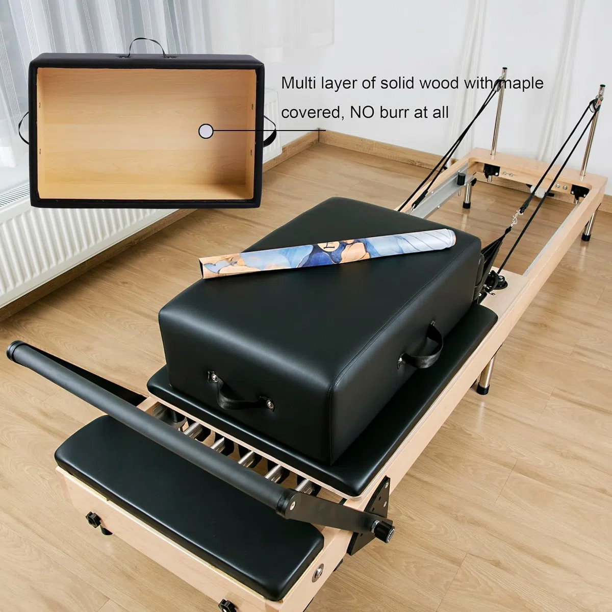 Pilates Reformer Sitting Box - Attrezzatura per Pilates per allenamenti a casa e uso professionale in studio
