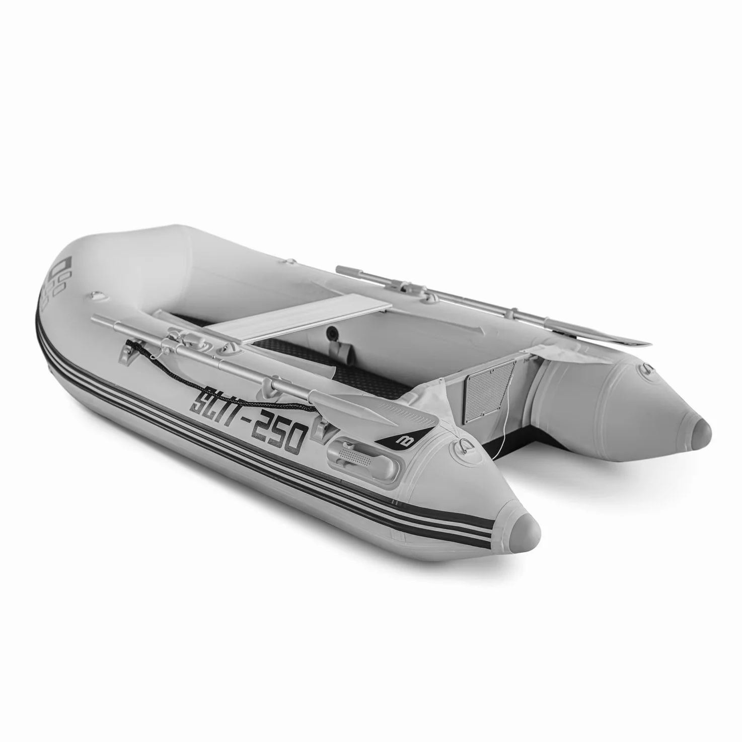 BOUDECH Slit 250 - Gommone/Tender 250X132Cm con 4 Camere d'Aria E Pavimento Ad Aria