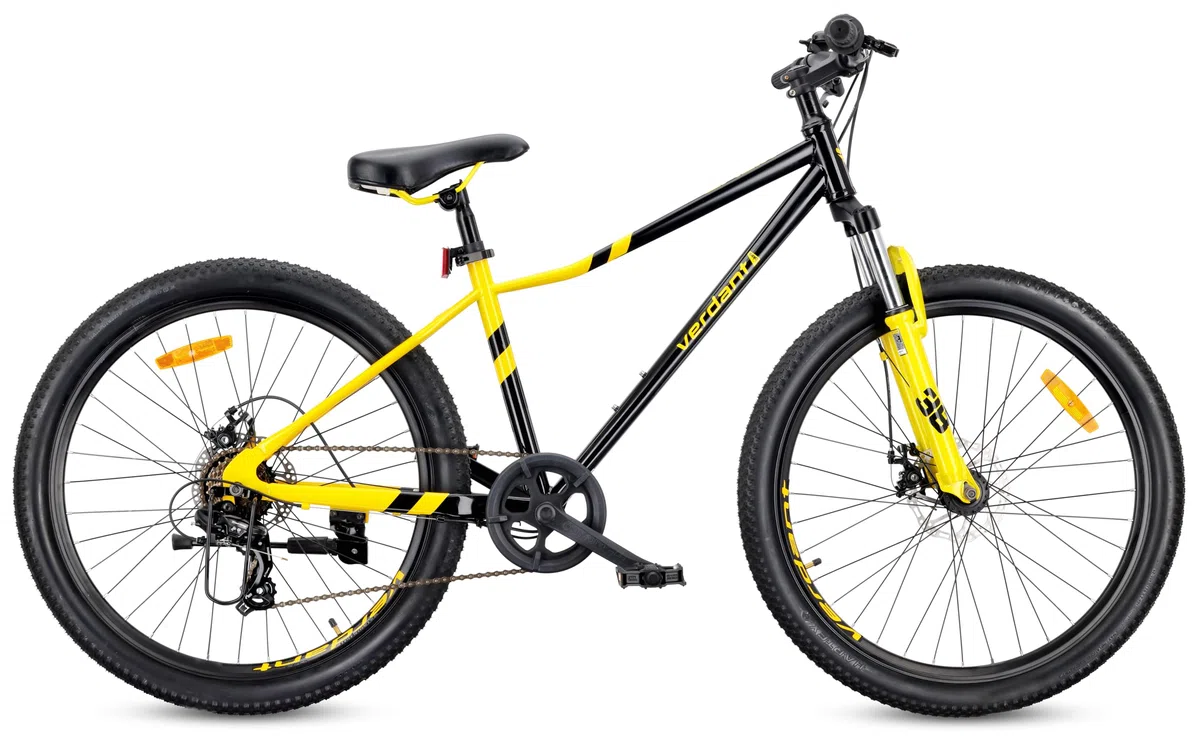 sun baby VERDANT CALIX Bicicletta da 26 pollici, mountain bike per adulti, bici da ciclismo 26" - ammortizzatore, freni a disco, cambio a 7/21 velocità