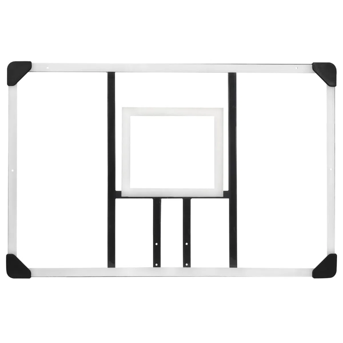 ARKEM Canestro Basket Esterno Portatile,Pallacanestro da Camera Interno con Tabellone,Tabellone Pallacanestro Trasparente 106x69x3 cm Policarbonato