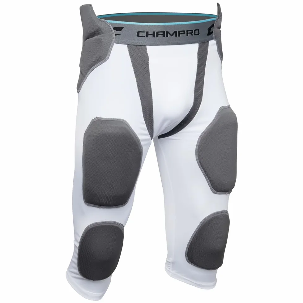 Champro Man-up-Cintura da Calcio A Compressione con 7 Cuscinetti, Unisex Adulto
