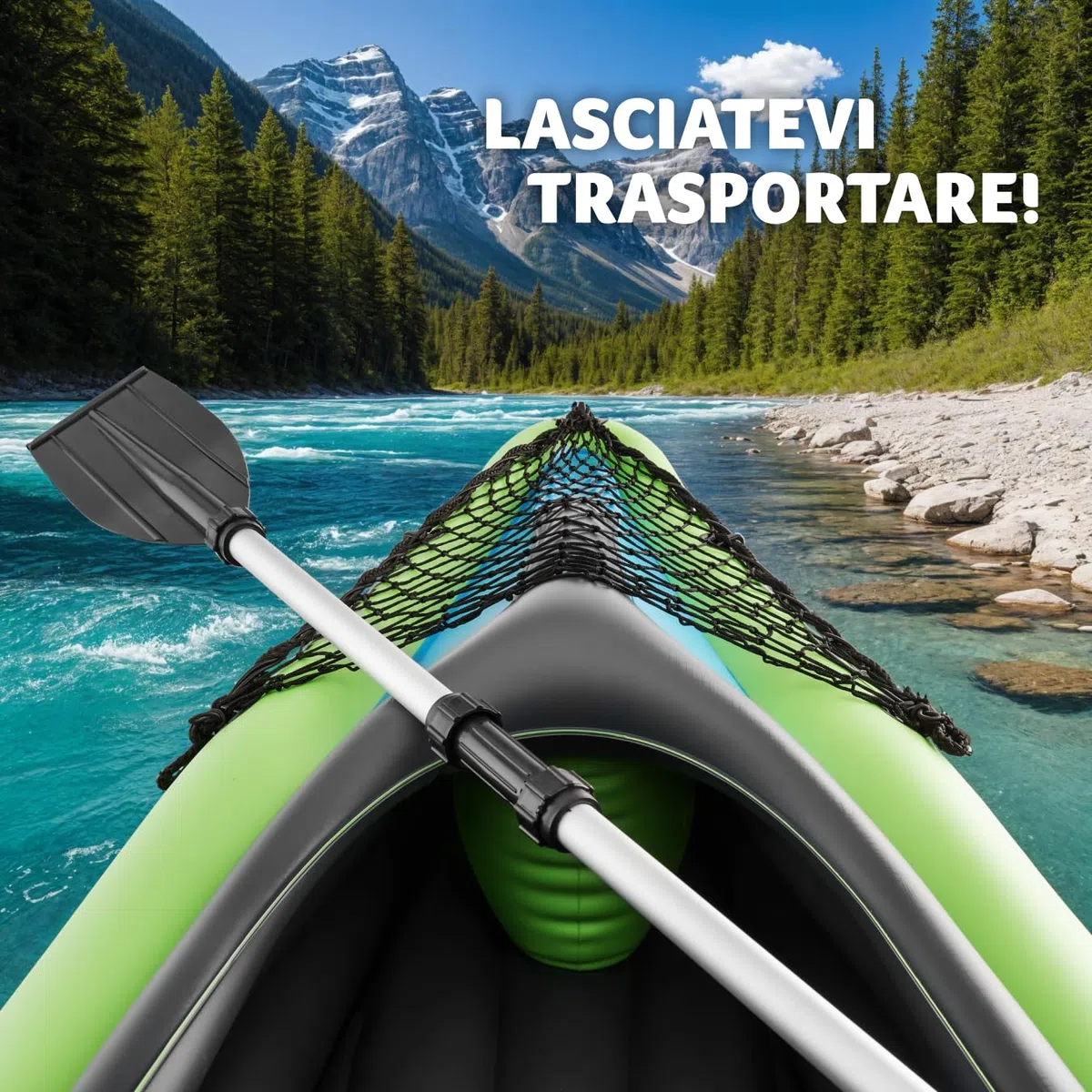 tectake® Kayak Gonfiabile per 2 Persone,