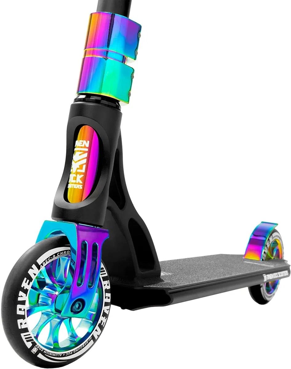 RAVEN Monopattino Acrobatico/Freestyle, Monopattino, Urbano Scooter Evolution Code 120mm