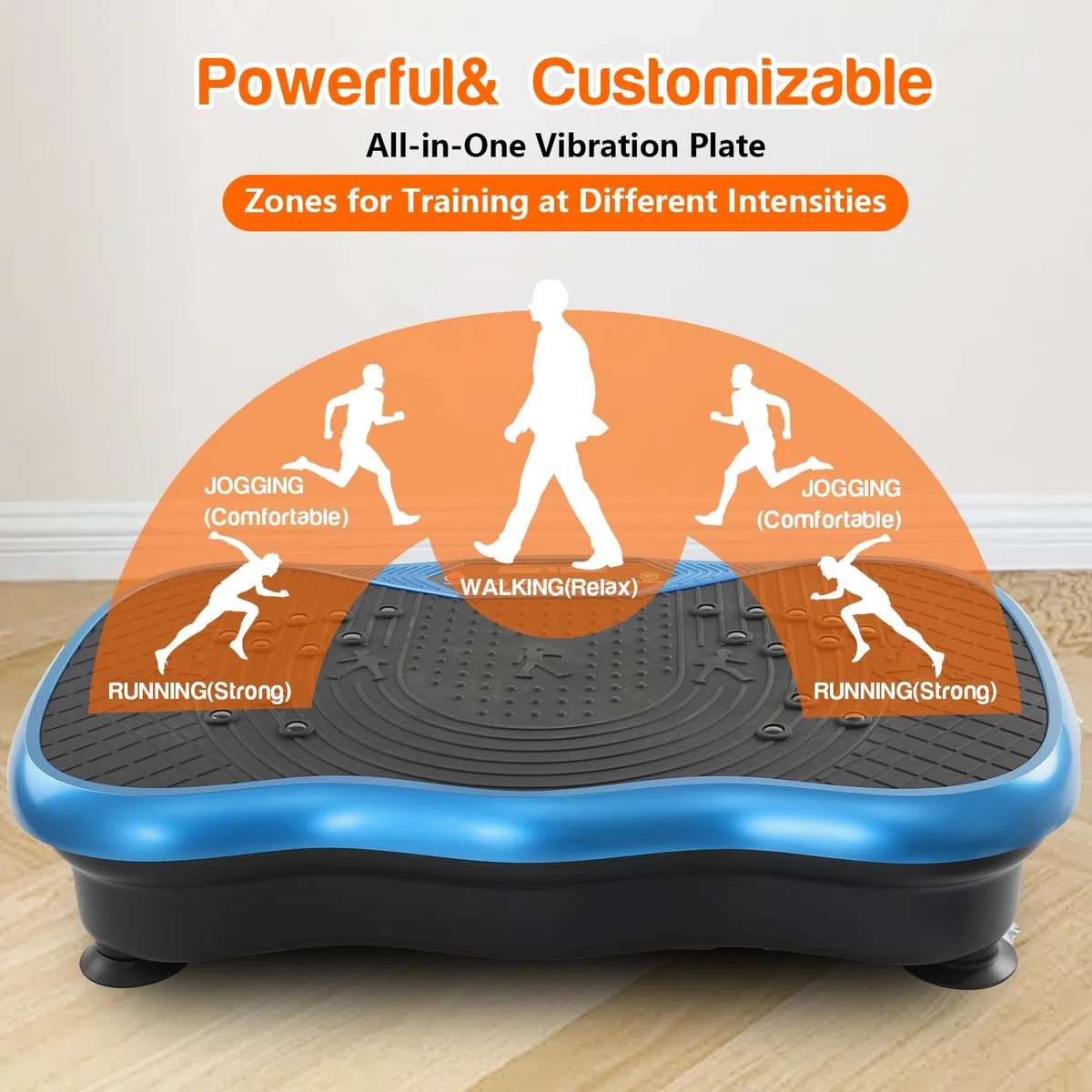 Vibrationsplatte Übungsgerät, Vibrationsplatte, Fitness-Plattform, Übungsgerät, 10 Modi, Ganzkörpertraining, vibrierende Fitness-Plattform, Gewichtsverlust, für Damen und Herren, Formung, Wellness