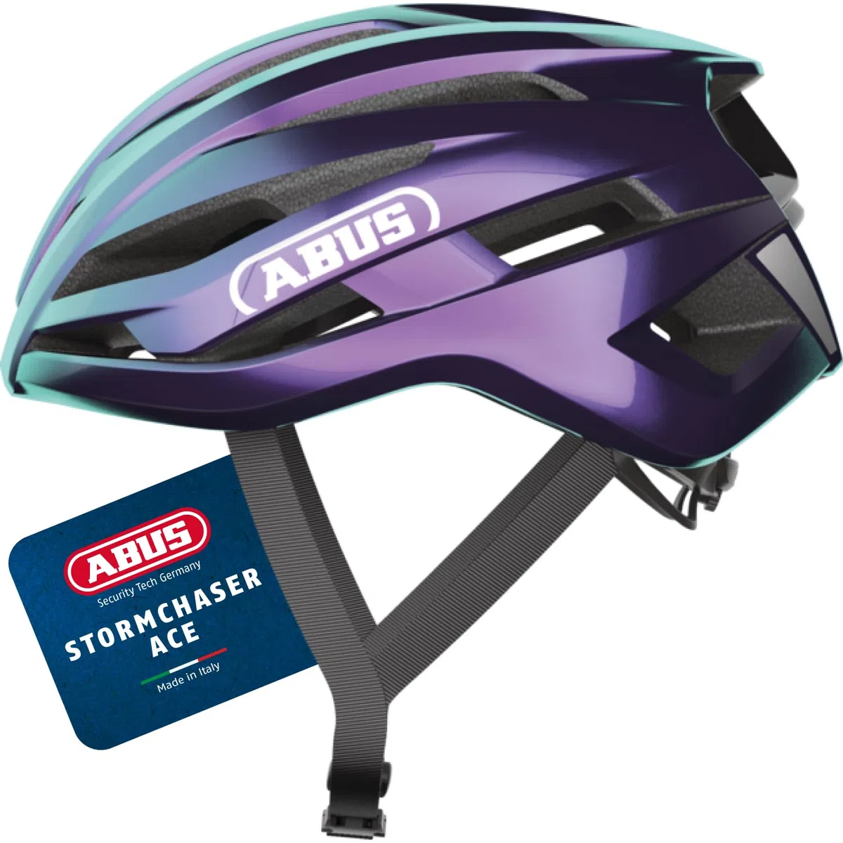 ABUS StormChaser ACE Casco da ciclismo - casco da bicicletta leggero per gare ciclistiche, tour in gravel bike e ciclocross - per donna e uomo -