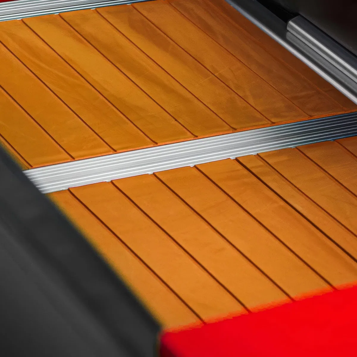 Boudech Turner 420 - Gommone Tender Gonfiabile 4,2m per 5+1 Persone con Remi e Accessori 4 Camere d’aria Fondo in Legno Sintetico Nero