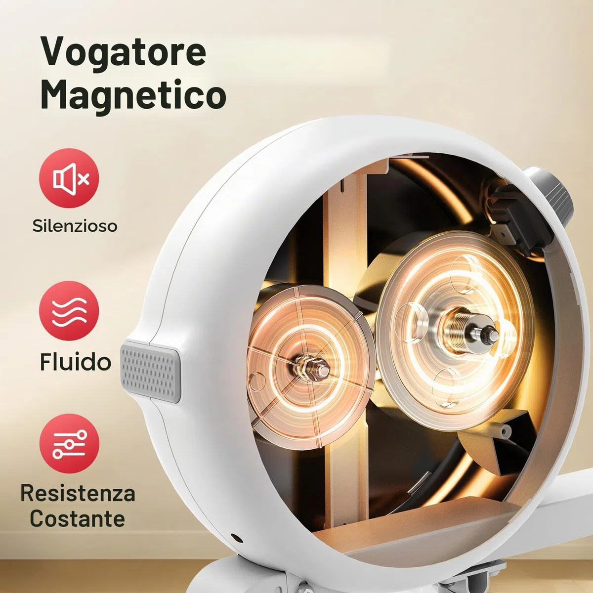 JOROTO Vogatore Domestico, 16 Livelli di Resistenza, Vogatore Magnetico con Controllo APP, Display LCD con Supporto per Telefono Cellulare, Ideale per L'attrezzatura da Palestra per la Casa