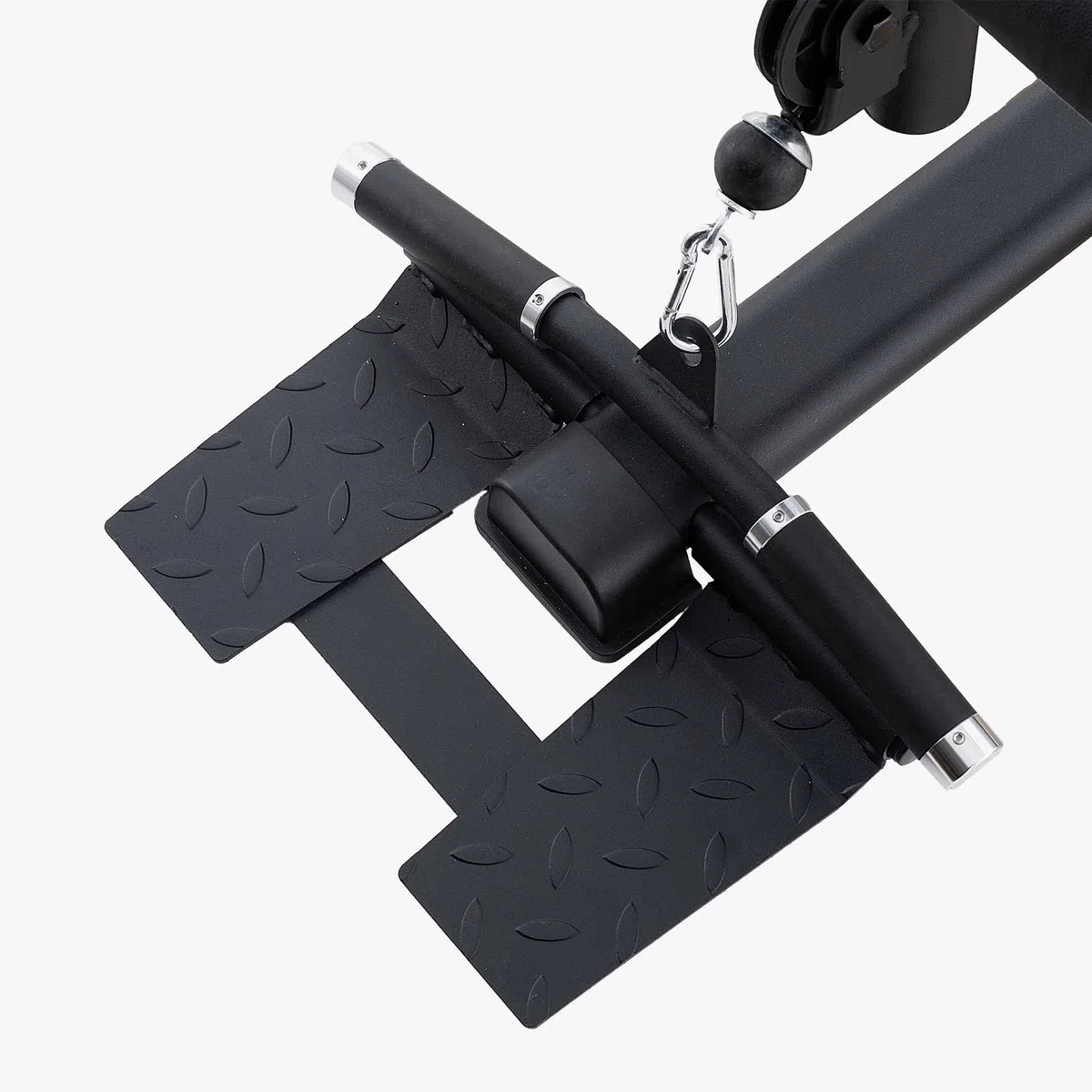 JK FITNESS [Stazione Multifunzione Con Double Pulley Laterale Pacco Pesi 80Kg] MultiGym Macchina A Cavi Home Gym Cavi Acciaio 5mm, Carrucole 9cm, Regolazioni Sedile 3 Schienale 5, JK6140 FullBlack Pro
