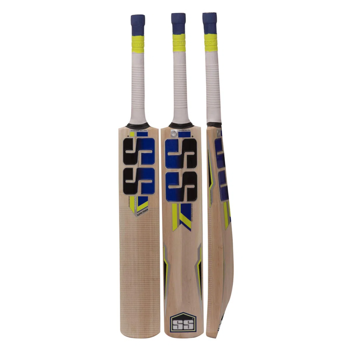 SS Yogi Sports - Mazza da cricket in pelle di salice del Kashmir, esclusiva mazza da cricket per adulti, a grandezza naturale, con copertura di protezione completa (Super Power, Cannon, Impact)