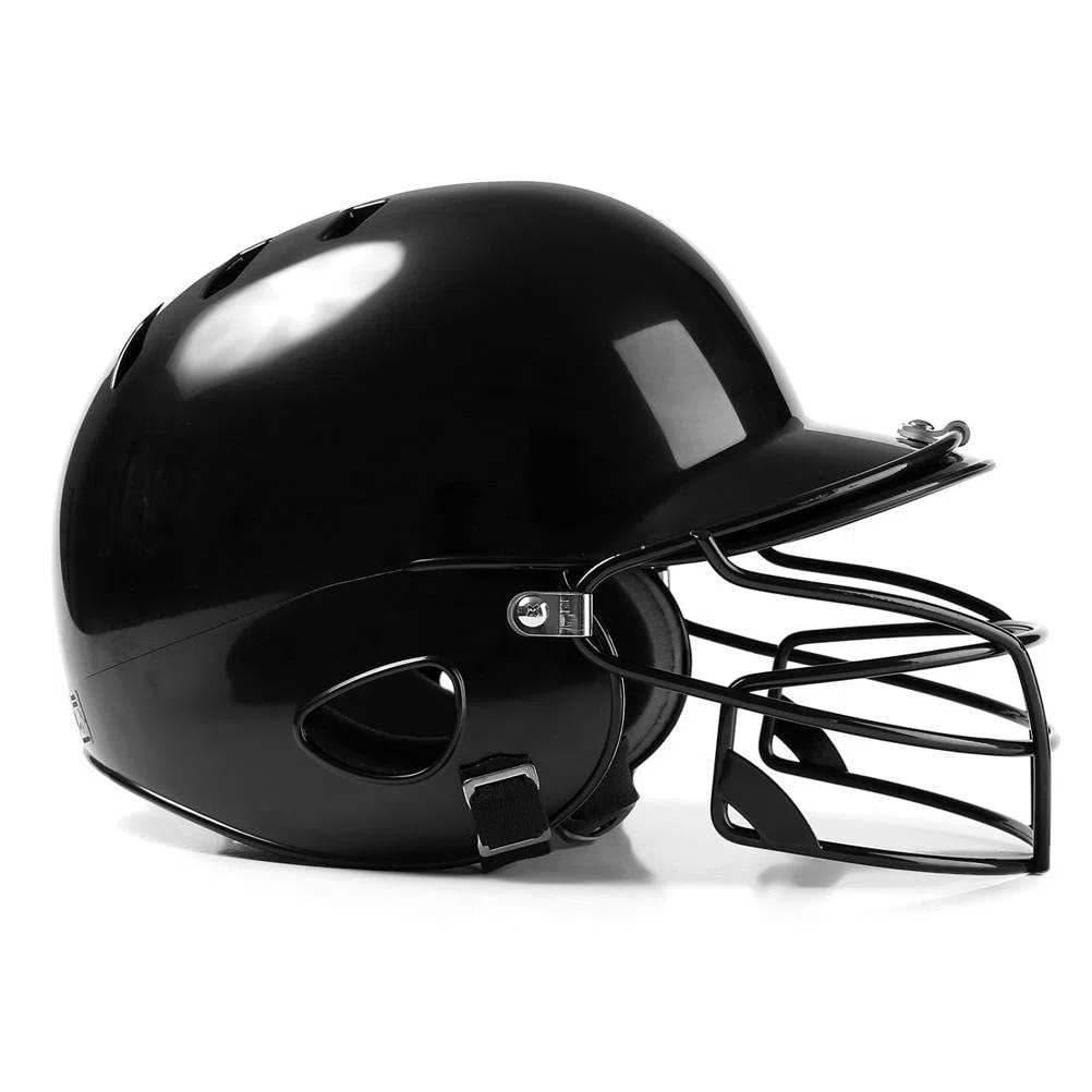 Srliya Casco da Baseball e Softball con Calotta in ABS Ad Alto Impatto con Copertura per il Viso per Adolescenti e Adulti Schiuma per Assorbimento degli Impatti a Doppia densità