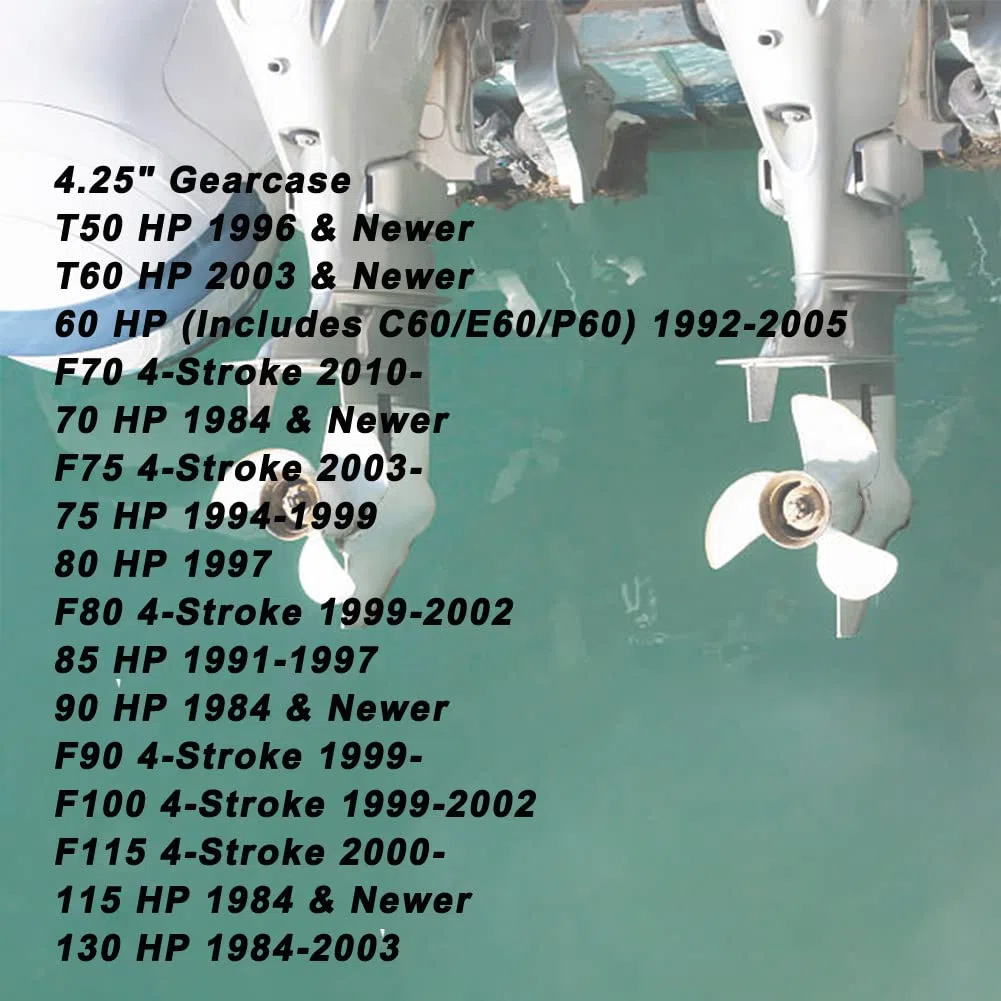 Boatman Elica fuoribordo in alluminio per barche Yamaha Motori 50 60 70 75 80 85 90 100 115 130Hp, 15 Spline Dente, Dente DX