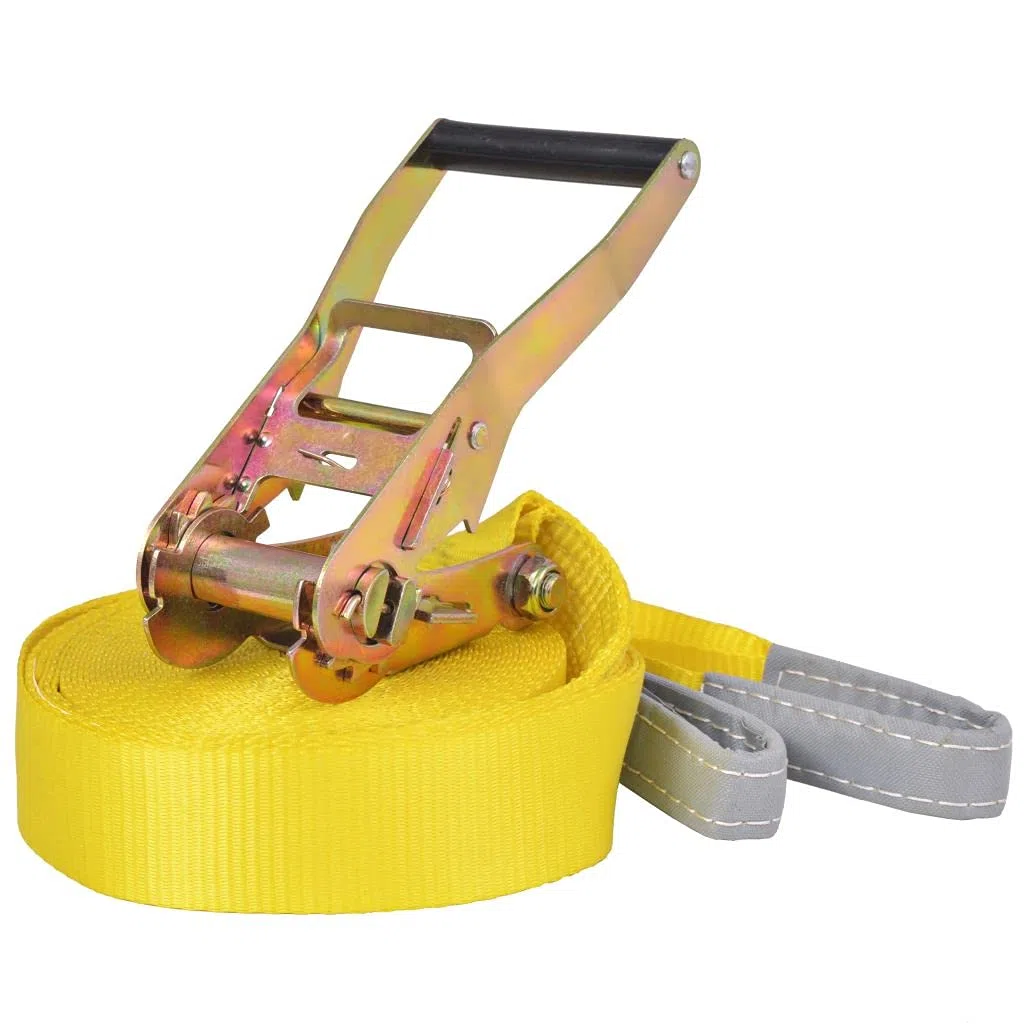 SKM Slackline 15 m x 50 mm 150 kg Gialla