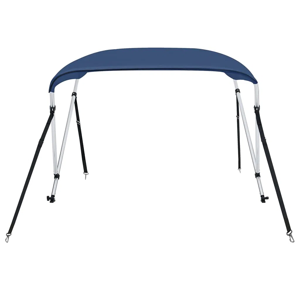 IKAYAA Tendalino per Barca Tendalino Bimini in Alluminio con Telaio in Lega di Alluminio Tendalino Parasole Impermeabile per Barca-Blu-180 x 130 x 110 cm