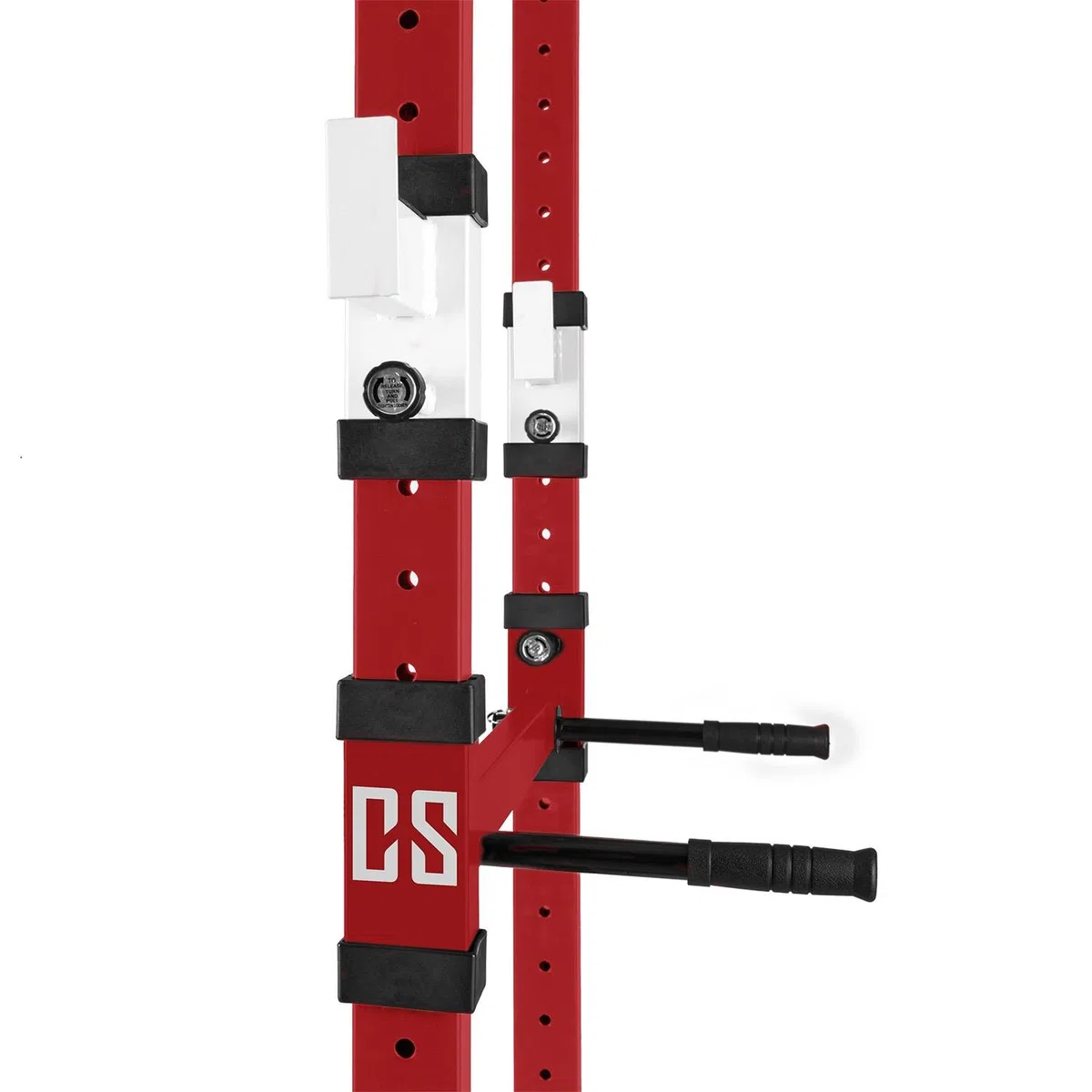 Capital Sports Tremendour - Power Rack Multifunzione, Sbarra per Trazioni Multigrip, 2X Safety Spotter, 4X Ganci J Regolabili, Peso Max Utente: 120Kg, Portata Max: 300Kg