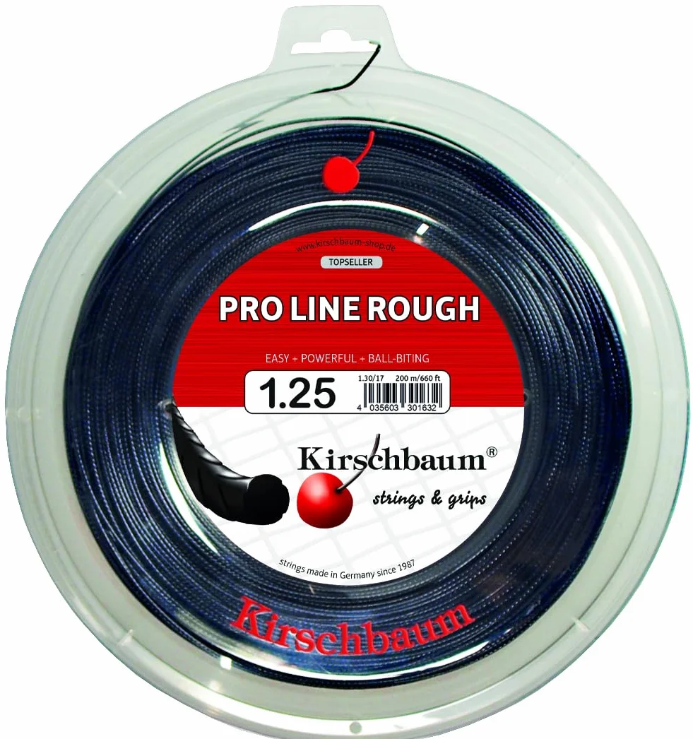 Kirschbaum PRO Line Rough 200M Schwarz Tennis String Reel 200M Monofil Black