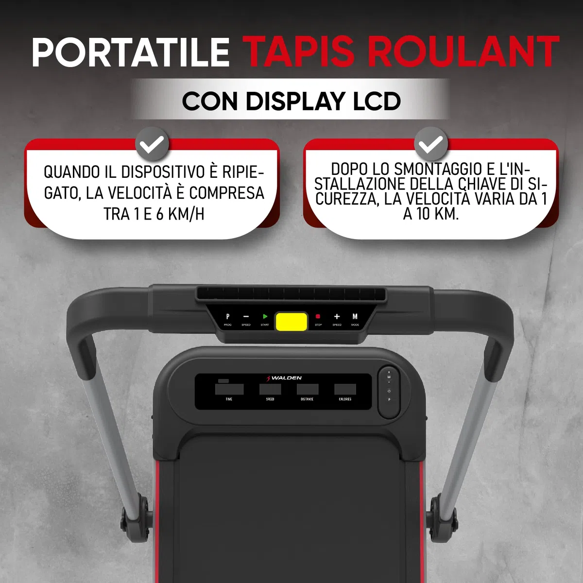 Tapis roulant waking pad 2in1 elettrico per la casa 1-10km/h Walden