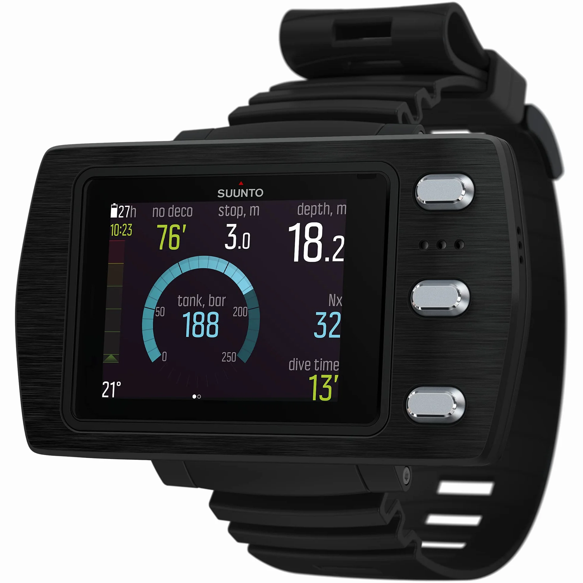 SUUNTO EON, Computer subacqueo Unisex-Adult, Black