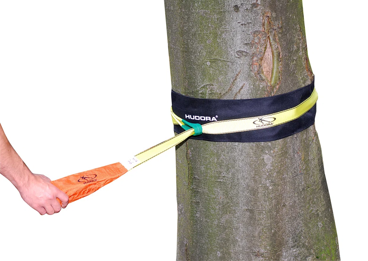 HUDORA Gioco di abilitá Slackline con L'Albero di Protezione Corteccia
