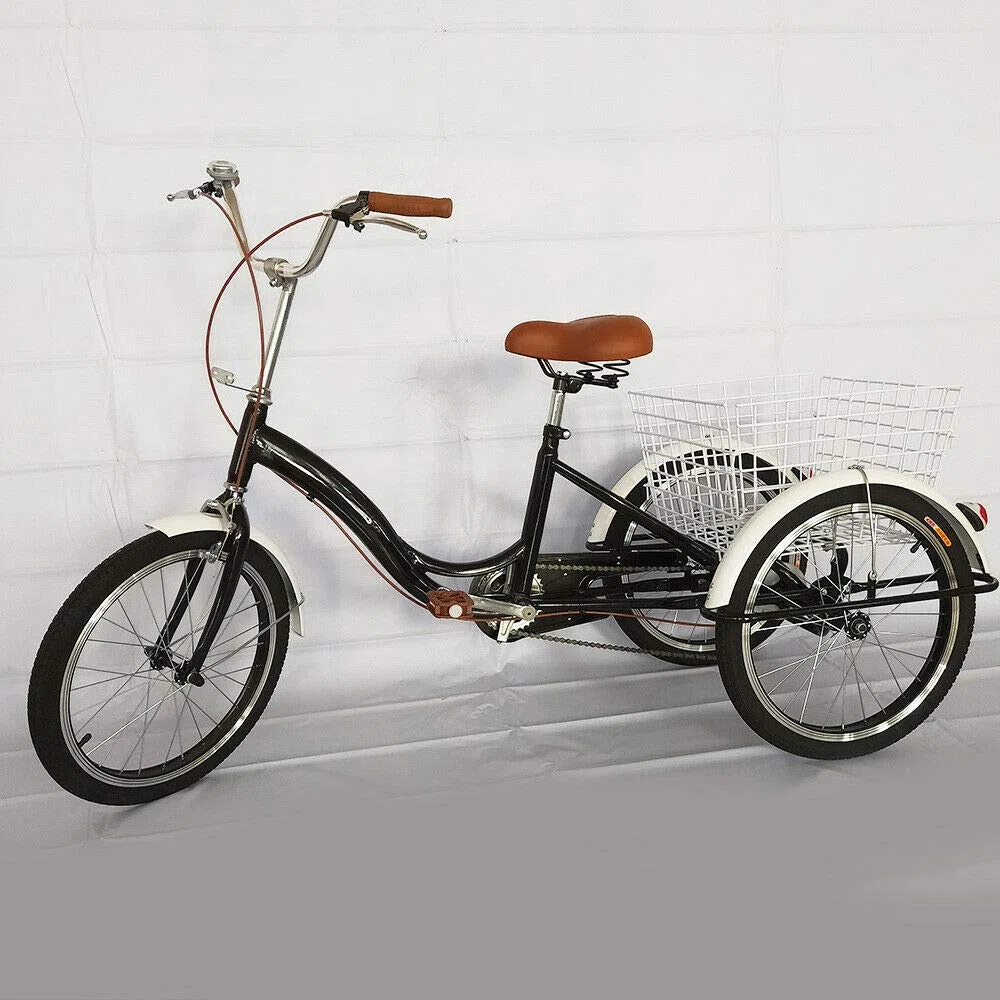 Monociclo a 3 ruote da 20" per adulti, triciclo Cruise con cestino