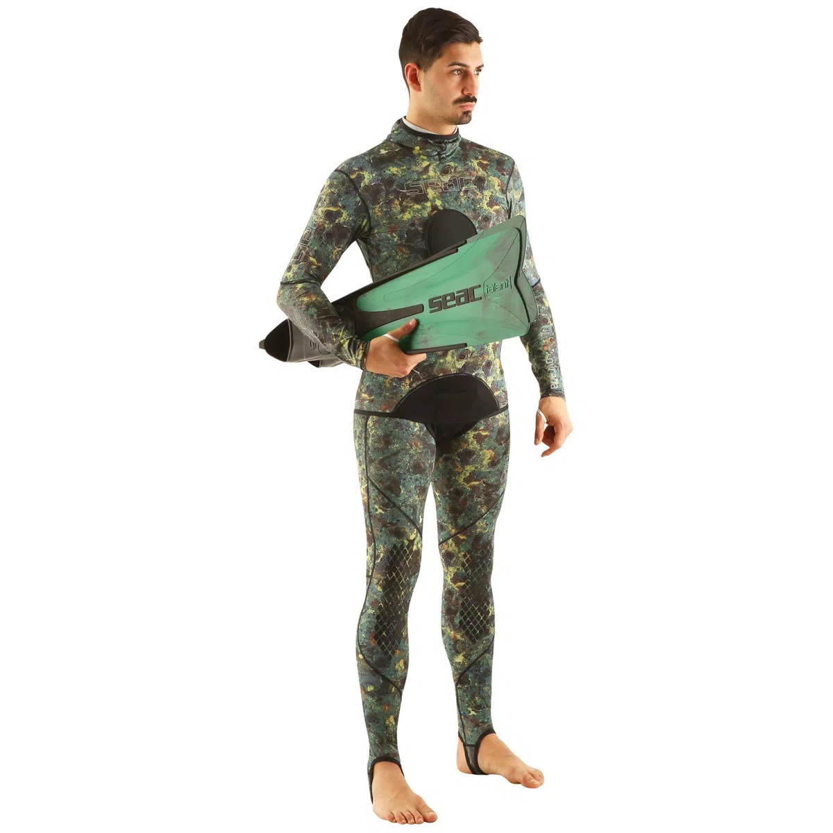 Seac Piraña, Copri Muta Mimetico in Lycra, Due Pezzi Camo