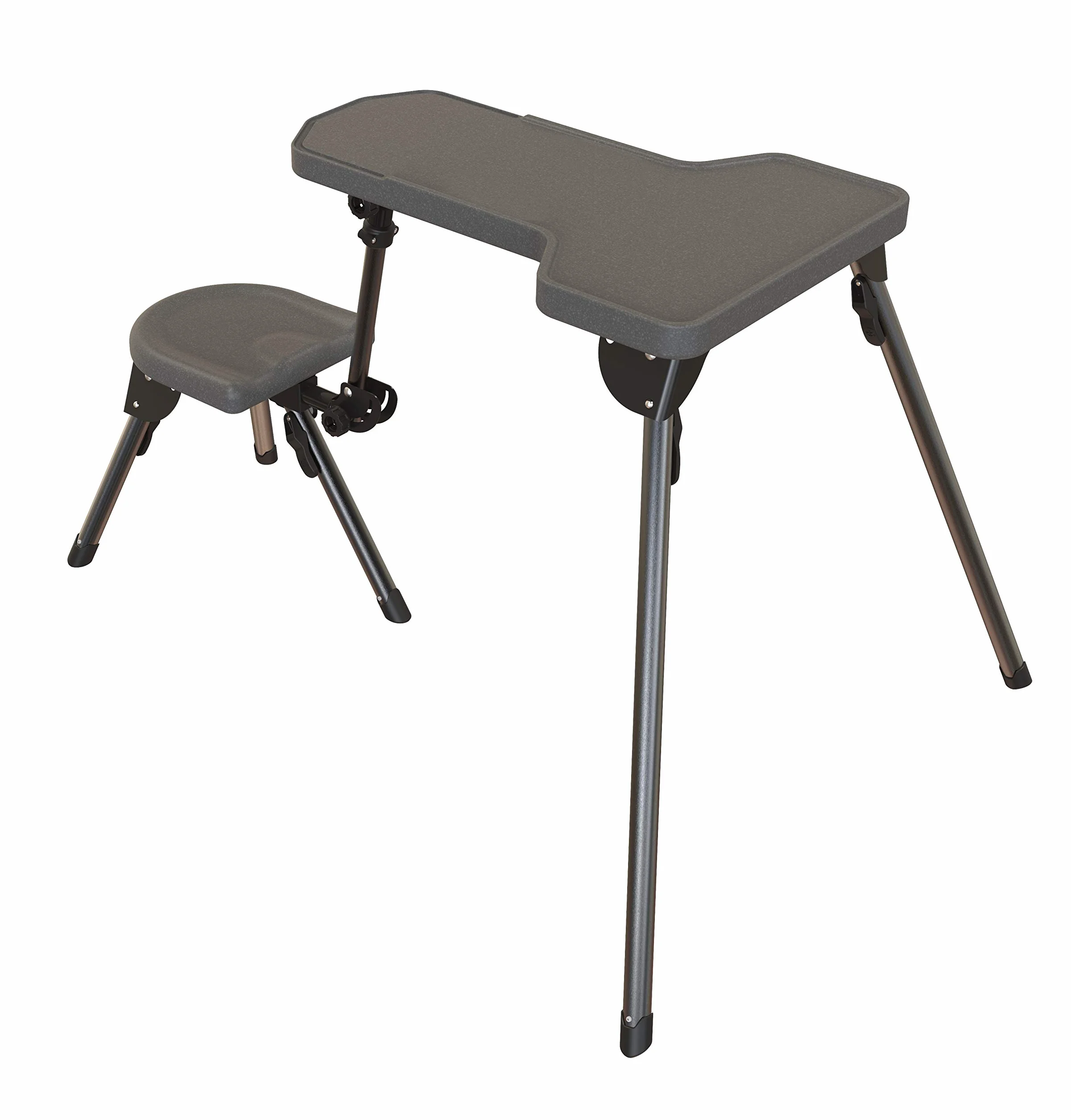Caldwell Tavolo stabile Lite con piano del tavolo resistente alle intemperie, sedile ambidestro e design completamente pieghevole per un facile trasporto e tiro al bersaglio all'aperto