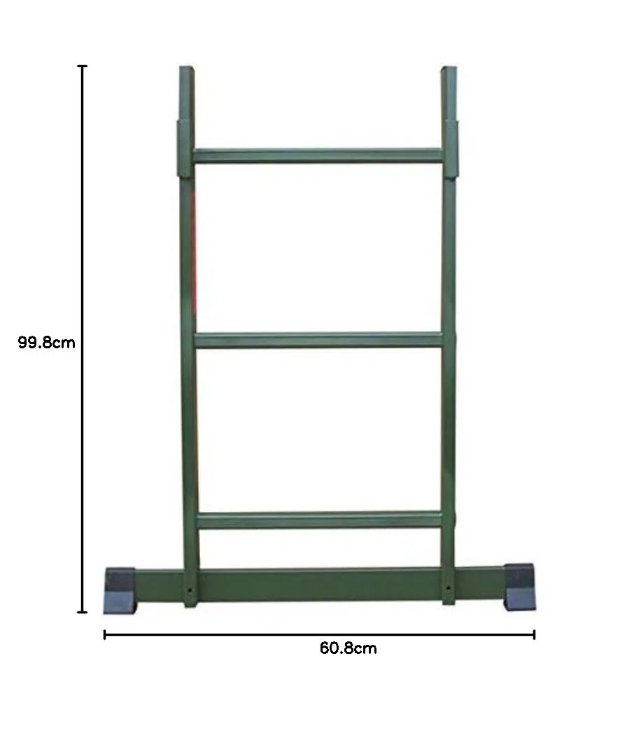 Berger + Schröter Aluminium Ansitzstuhl mit Verlängerung (31772), Sedile Uomo, Verde Oliva, XL