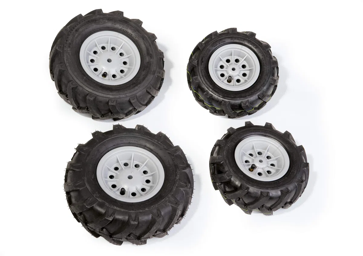 Rolly Toys 409846 - Ruote Gonfiabili per Trattori, Grigio
