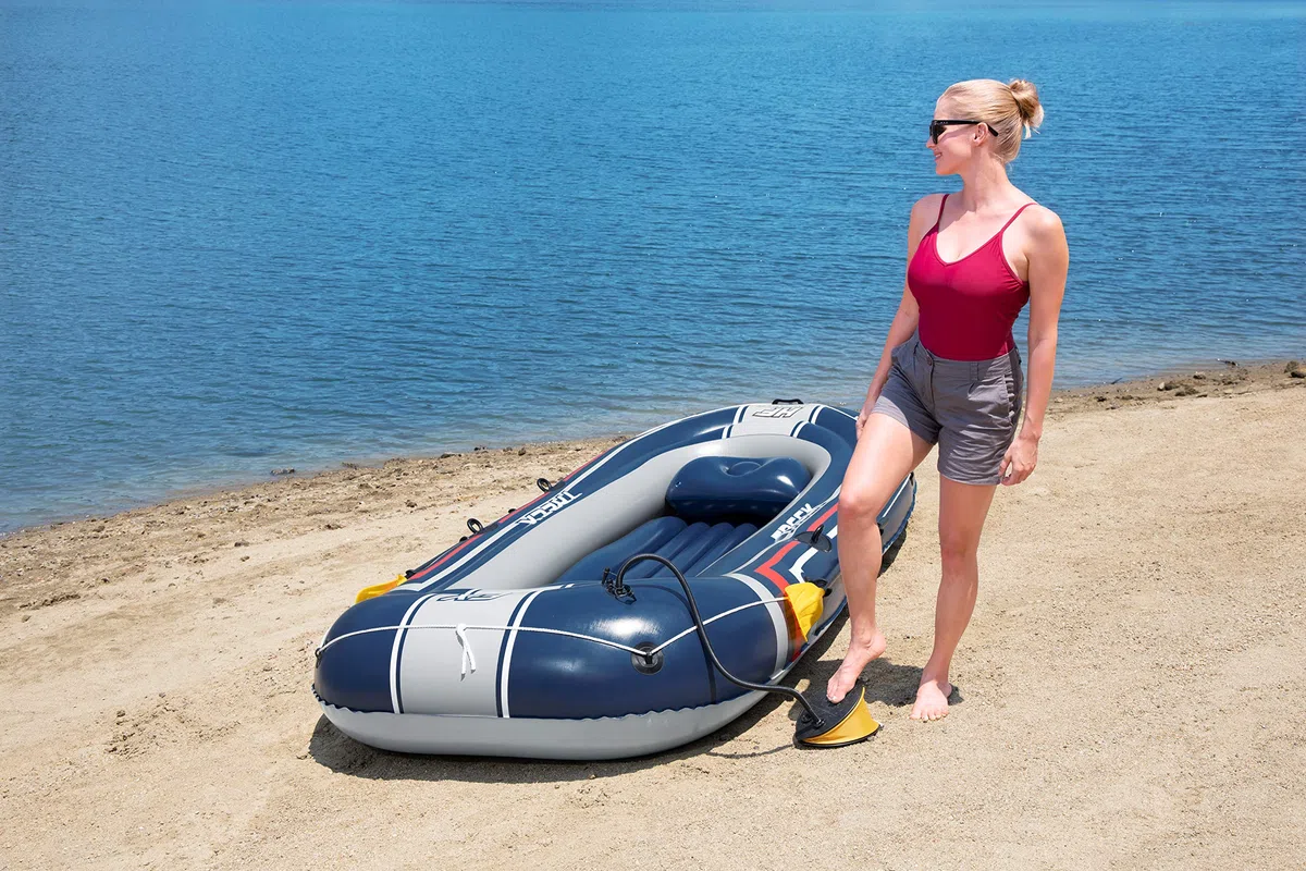 Bestway Hydro-Force - Set gonfiabile "Treck X 3" per 3 persone + 1 bambino 307 x 126 x 39 cm